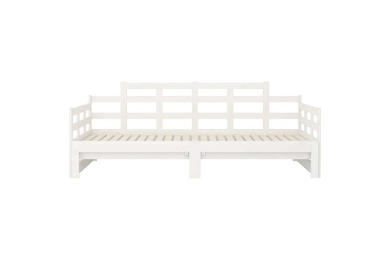 Sohvasänky ulosvedettävä valkoinen täysi mänty 2x (80x200) c - Valkoinen - Huonekalut - Sohva - Sohvasängyt