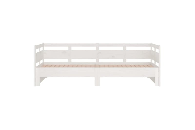 Sohvasänky ulosvedettävä valkoinen täysi mänty 2x (90x190) c - Valkoinen - Huonekalut - Sohva - Vuodesohva