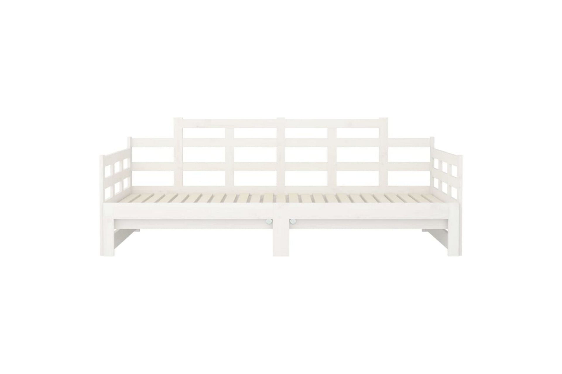 Sohvasänky ulosvedettävä valkoinen täysi mänty 2x (90x200) c - Valkoinen - Huonekalut - Sohva - Sohvasängyt