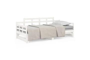 Sohvasänky ulosvedettävä valkoinen täysi mänty 2x (90x200) c - Valkoinen - Huonekalut - Sohva - Sohvasängyt