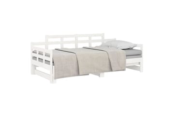 Sohvasänky ulosvedettävä valkoinen täysi mänty 2x (90x200) c - Valkoinen - Huonekalut - Sohva - Sohvasängyt