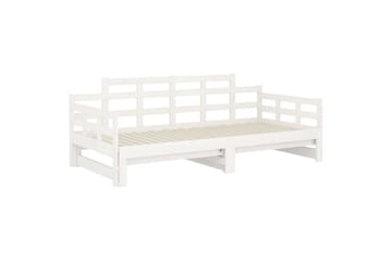 Sohvasänky ulosvedettävä valkoinen täysi mänty 2x (90x200) c - Valkoinen - Huonekalut - Sohva - Sohvasängyt