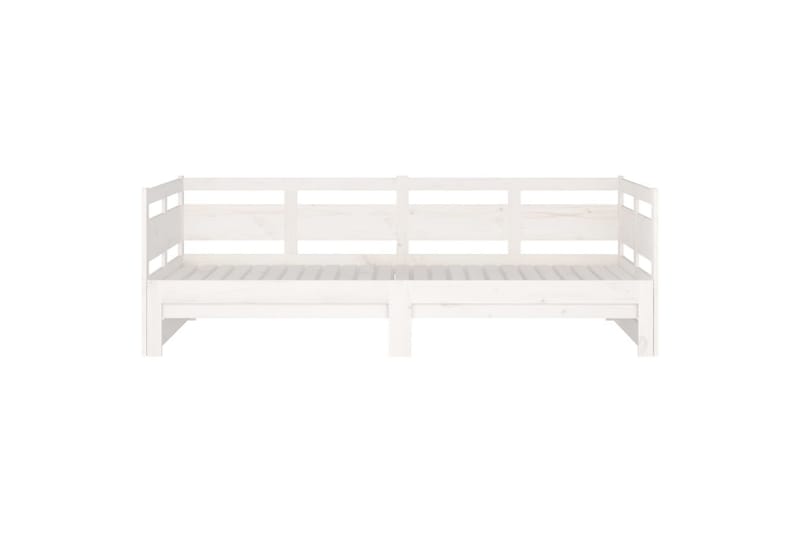 Sohvasänky ulosvedettävä valkoinen täysi mänty 2x (90x200) c - Valkoinen - Huonekalut - Sohva - Sohvasängyt