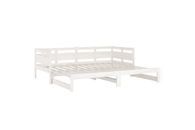 Sohvasänky ulosvedettävä valkoinen täysi mänty 2x (90x200) c - Valkoinen - Huonekalut - Sohva - Sohvasängyt