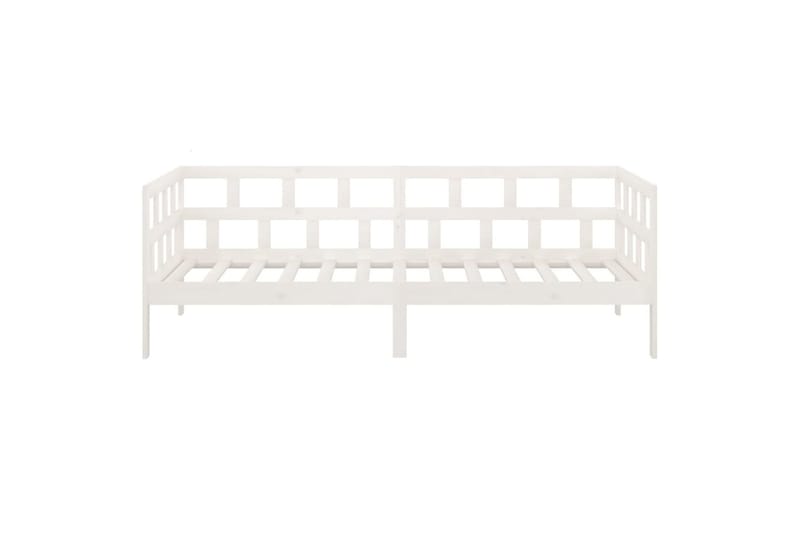 Sohvasänky valkoinen täysi mänty 80x200 cm - Valkoinen - Huonekalut - Sohva - Sohvasängyt