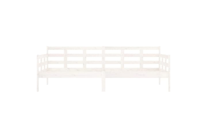 Sohvasänky valkoinen täysi mänty 80x200 cm - Valkoinen - Vuodesohva