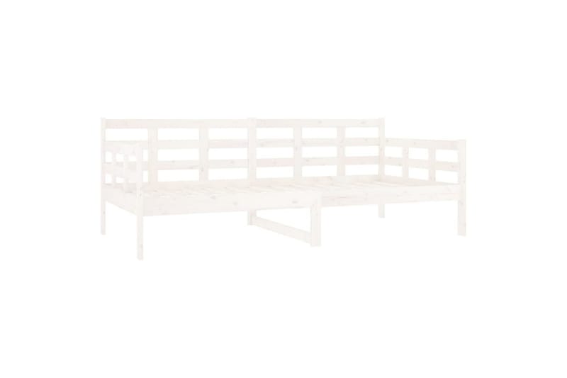 Sohvasänky valkoinen täysi mänty 90x190 cm - Valkoinen - Huonekalut - Sohva - Vuodesohva