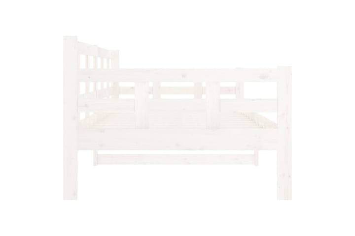 Sohvasänky valkoinen täysi mänty 90x190 cm - Valkoinen - Vuodesohva