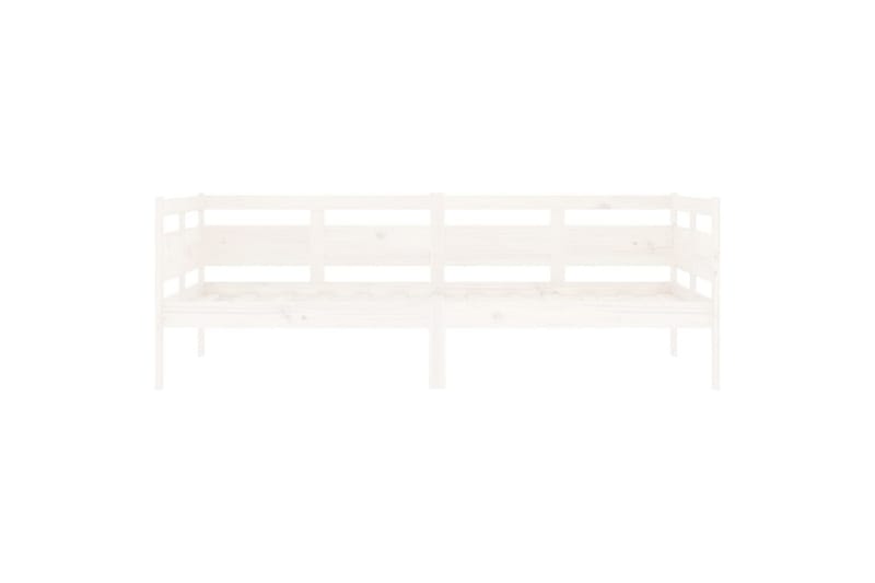 Sohvasänky valkoinen täysi mänty 90x190 cm - Valkoinen - Huonekalut - Sohva - Sohvasängyt
