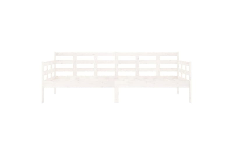 Sohvasänky valkoinen täysi mänty 90x200 cm - Valkoinen - Huonekalut - Sohva - Sohvasängyt