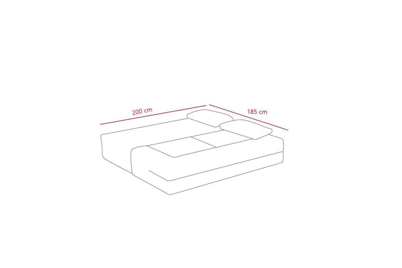 Solin Vuodesohva 2-sits - Ruskea - Huonekalut - Sohva - Vuodesohva