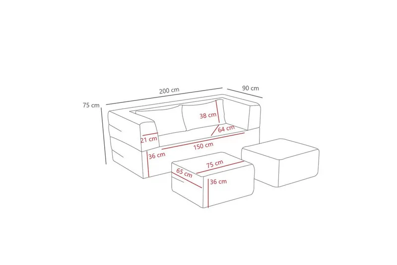Solin Vuodesohva 2-sits - Vihreä - Huonekalut - Sohva - Vuodesohva