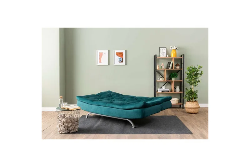Soren Vuodesohva 3-sits - Petrol Vihreä - Huonekalut - Sohva - Vuodesohva - 3 istuttava vuodesohva