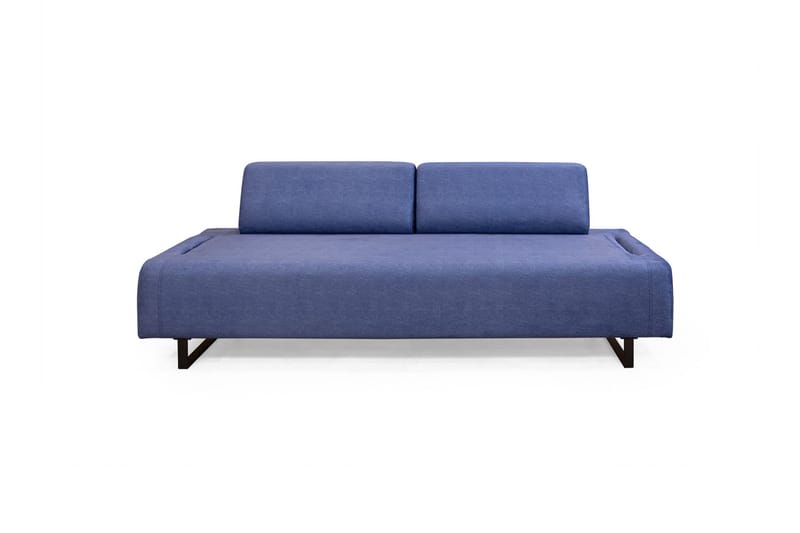 Southburn 3-istuttava vuodesohva 90x220 cm kangasta, irtonaiset selkätyynyt - Sininen - Huonekalut - Sohva - Vuodesohva - 3 istuttava vuodesohva
