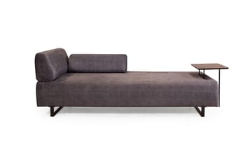 Southburn 3-istuttava vuodesohva 90x220 cm kangasta, yksipuolinen käsinoja - Musta - Huonekalut - Sohva - Vuodesohva - 3 istuttava vuodesohva