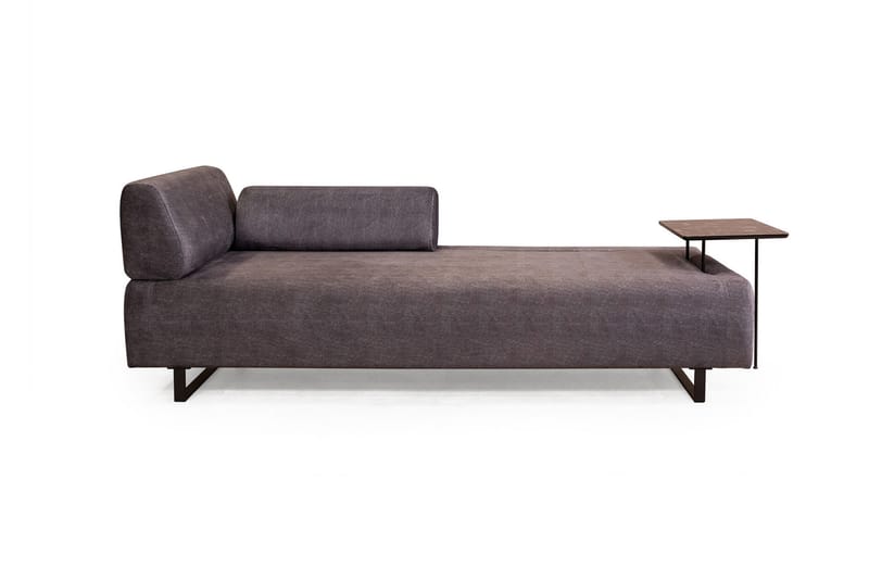 Southburn 3-istuttava vuodesohva 90x220 cm kangasta, yksipuolinen käsinoja - Musta - Huonekalut - Sohva - Vuodesohva - 3 istuttava vuodesohva