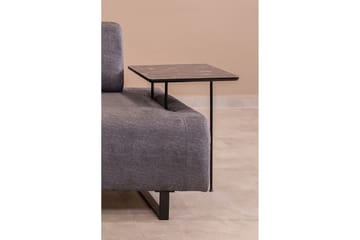 Southburn 3-istuttava vuodesohva 90x220 cm kangasta, yksipuolinen käsinoja - Musta - Huonekalut - Sohva - Vuodesohva - 3 istuttava vuodesohva