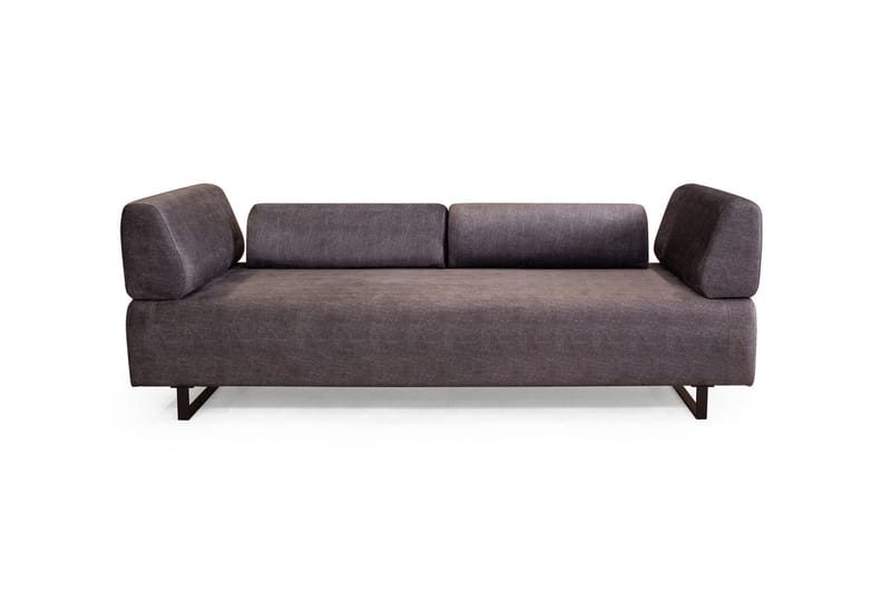 Southburn 3-istuttava vuodesohva 90x220 cm kangasta, yksipuolinen käsinoja - Musta - Huonekalut - Sohva - Vuodesohva - 3 istuttava vuodesohva