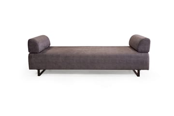 Southburn 3-istuttava vuodesohva 90x220 cm kangasta, yksipuolinen käsinoja - Musta - Huonekalut - Sohva - Vuodesohva - 3 istuttava vuodesohva