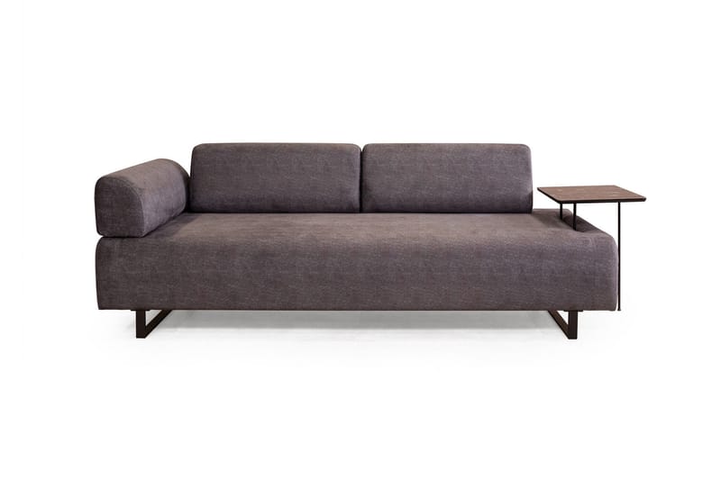 Southburn 3-istuttava vuodesohva 90x220 cm kangasta, yksipuolinen käsinoja - Musta - Huonekalut - Sohva - Vuodesohva - 3 istuttava vuodesohva