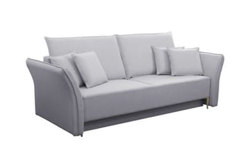 Staffin 3-istuttava vuodesohva 138x192 cm säilytystilalla chenillea - Harmaa - Huonekalut - Sohva - Vuodesohva - 3 istuttava vuodesohva