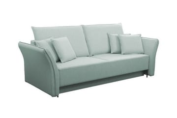 Staffin 3-istuttava vuodesohva 138x192 cm säilytystilalla chenillea - Minttuvihreä - Huonekalut - Sohva - Vuodesohva - 3 istuttava vuodesohva