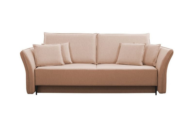 Staffin 3-sits Bäddsoffa Pink/Beige - Huonekalut - Sohva - Vuodesohva - 3 istuttava vuodesohva