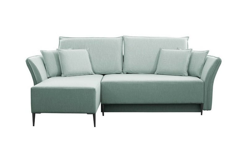 Staffin 3-sits Hörnbäddsoffa Light green/Green/Mint - Huonekalut - Sohva - Vuodesohva