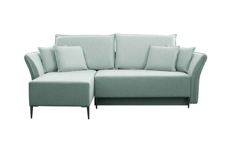 Staffin 3-sits Hörnbäddsoffa Light green/Green/Mint - Huonekalut - Sohva - Vuodesohva