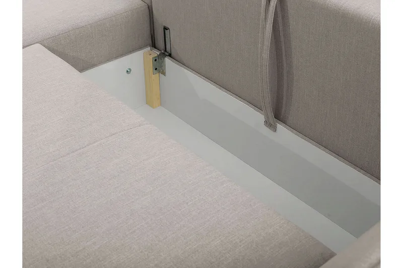 Staffin 3-sits Hörnbäddsoffa Ljusgrå - Huonekalut - Sohva - Vuodesohva