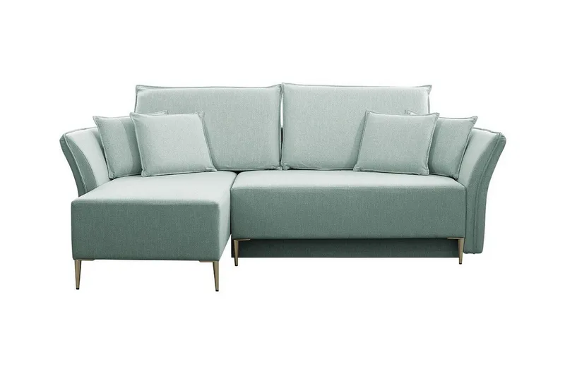 Staffin 3-sits Hörnbäddsoffa NO_BRAND Light green - Huonekalut - Sohva - Vuodesohva