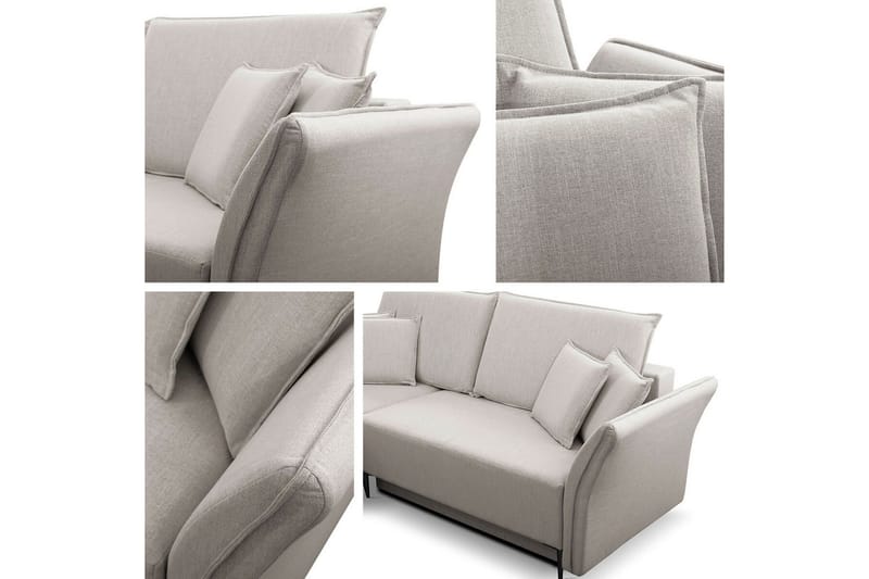 Staffin 3-sits Hörnbäddsoffa NO_BRAND Light grey/Dark grey - Huonekalut - Sohva - Vuodesohva