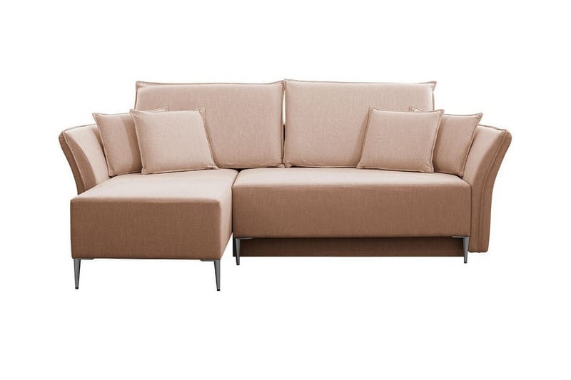 Staffin 3-sits Hörnbäddsoffa NO_BRAND Pink - Huonekalut - Sohva - Vuodesohva