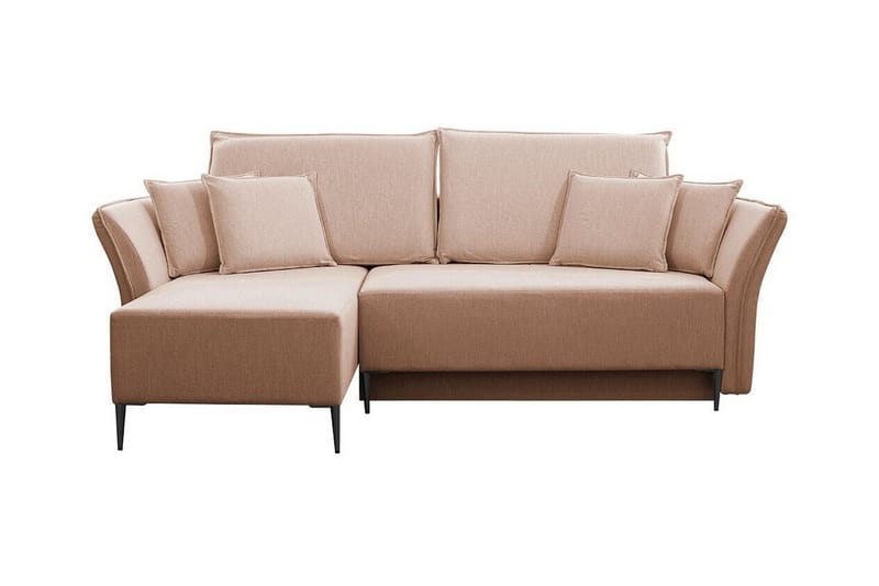 Staffin 3-sits Hörnbäddsoffa NO_BRAND Pink - Huonekalut - Sohva - Vuodesohva