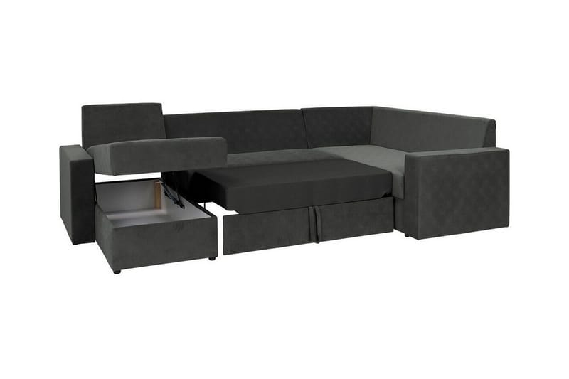 Staffin 4-sits Hörnbäddsoffa Dark grey - Huonekalut - Sohva - Vuodesohva
