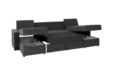 Staffin 4-sits Hörnbäddsoffa Dark grey - Huonekalut - Sohva - Vuodesohva
