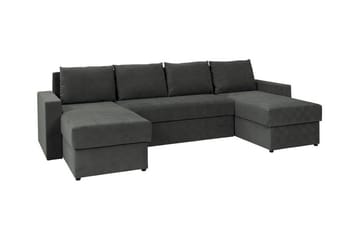 Staffin 4-sits Hörnbäddsoffa Dark grey - Huonekalut - Sohva - Vuodesohva