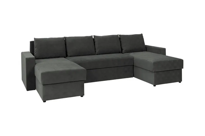 Staffin 4-sits Hörnbäddsoffa Dark grey, undefined