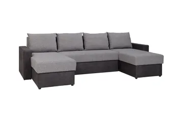 Staffin 4-sits Hörnbäddsoffa Light grey/Dark grey - Huonekalut - Sohva - Vuodesohva