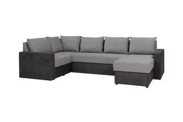 Staffin 4-sits Hörnbäddsoffa Ljusgrå - Huonekalut - Sohva - Vuodesohva
