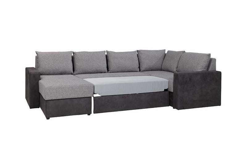 Staffin 4-sits Hörnbäddsoffa NO_BRAND Dark grey - Huonekalut - Sohva - Vuodesohva