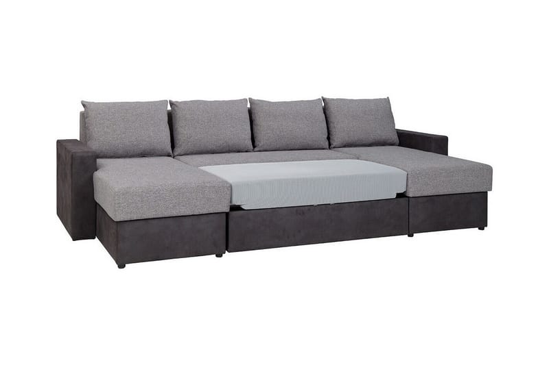 Staffin 4-sits Hörnbäddsoffa NO_BRAND Dark grey - Huonekalut - Sohva - Vuodesohva