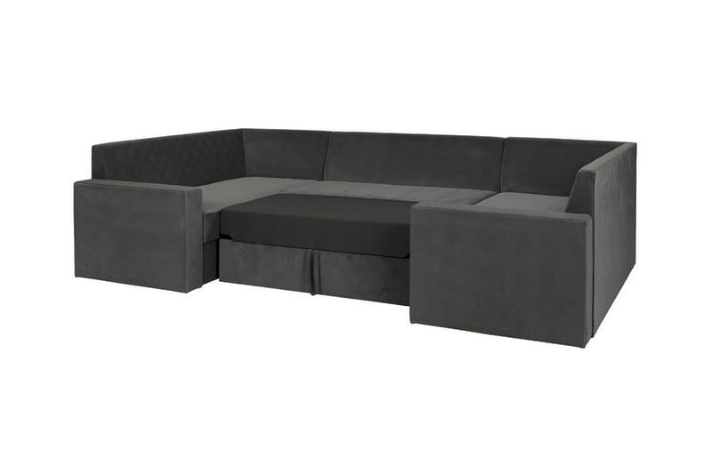 Staffin 4-sits Hörnbäddsoffa NO_BRAND Dark grey - Huonekalut - Sohva - Vuodesohva