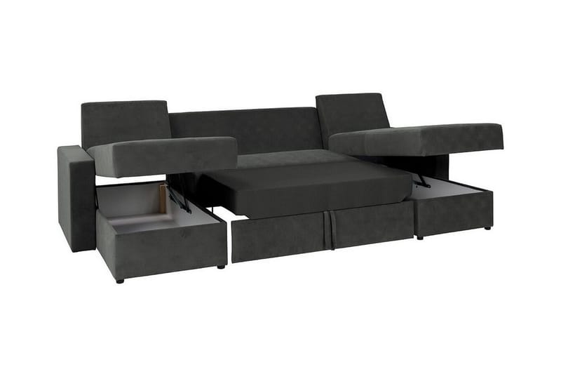 Staffin 4-sits Hörnbäddsoffa NO_BRAND Light grey/Dark grey - Huonekalut - Sohva - Vuodesohva