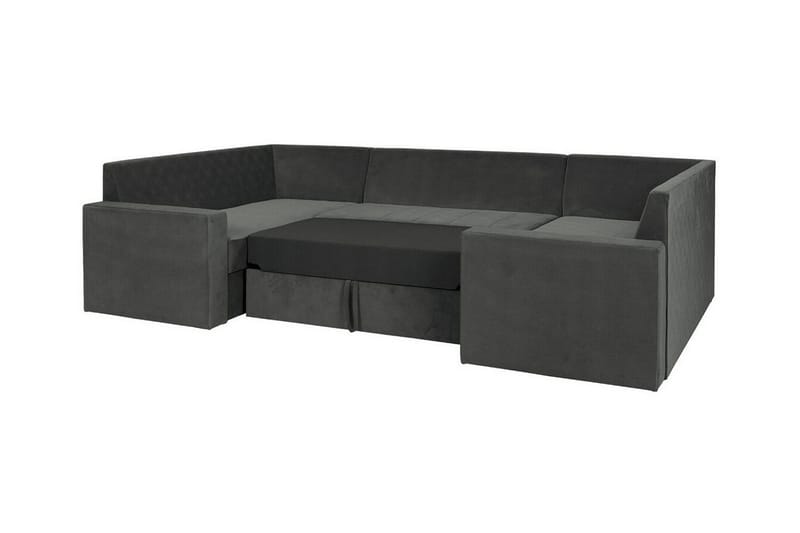 Staffin 4-sits Hörnbäddsoffa NO_BRAND Light grey/Dark grey - Huonekalut - Sohva - Vuodesohva
