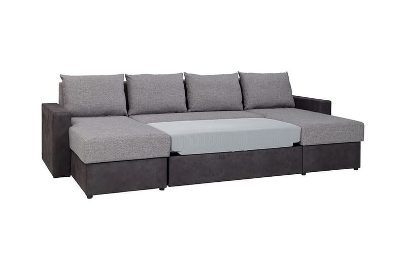 Staffin 4-sits Hörnbäddsoffa NO_BRAND Light grey/Dark grey - Huonekalut - Sohva - Vuodesohva