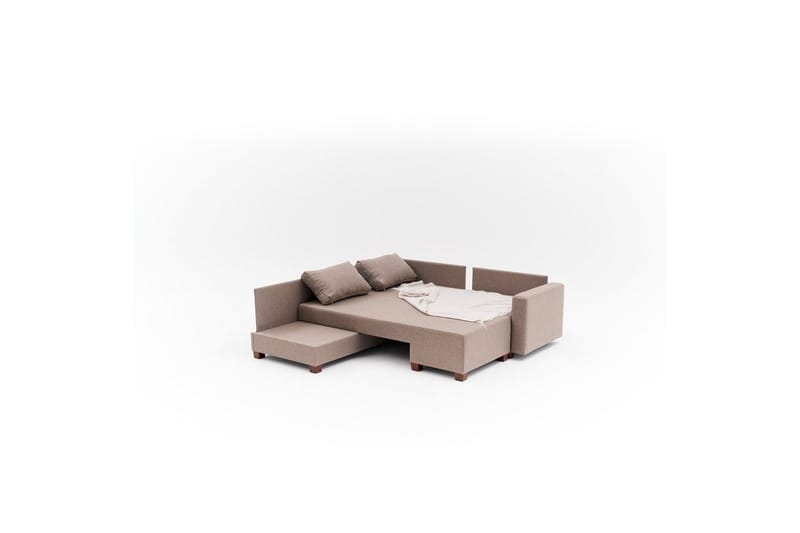 Sufian Corner vuodesohva 4 istuttava - Ruskea - Huonekalut - Sohva - Vuodesohva