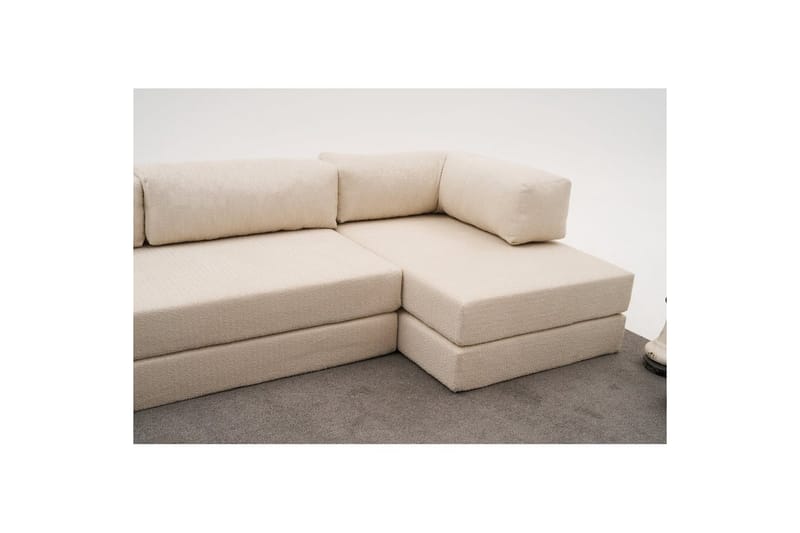 Sufian kulmavuodesohva kaksi kulmaa 3-paikkainen - Beige - Huonekalut - Sohva - Vuodesohva