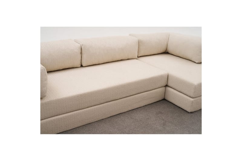 Sufian kulmavuodesohva kaksi kulmaa 3-paikkainen - Beige - Huonekalut - Sohva - Vuodesohva