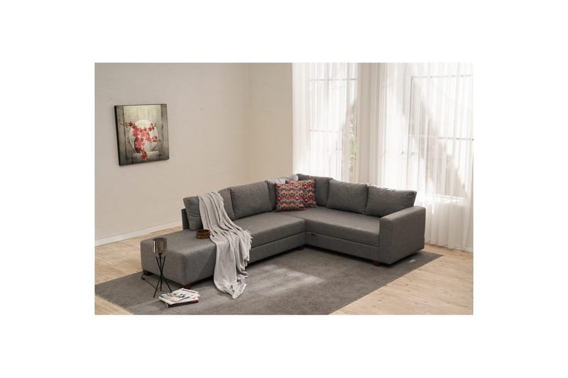 Sufian Soffa med Divaani 4-sits - Grafiitinharmaa - Huonekalut - Sohva - Vuodesohva